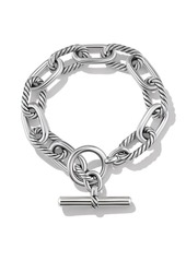 David Yurman sterling silver DY Madison Toggle chain bracelet