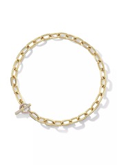 David Yurman DY Madison Toggle Chain Necklace in 18K Yellow Gold