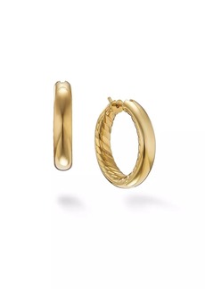 David Yurman DY Mercer™ Hoop Earrings In 18K Yellow Gold