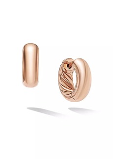 David Yurman DY Mercer™ Micro Hoop Earrings In 18K Rose Gold