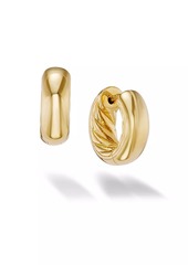 David Yurman DY Mercer™ Micro Hoop Earrings In 18K Yellow Gold