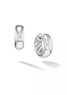 David Yurman DY Mercer™ Micro Hoop Earrings In Sterling Silver