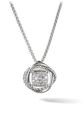 David Yurman Infinity Diamond Pendant on Chain Necklace