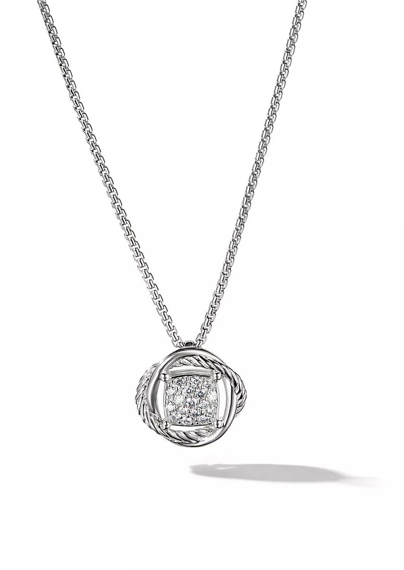 David Yurman Infinity Pendant Necklace in Sterling Silver
