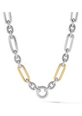 David Yurman Lexington Two-Tone Chain Necklace With 18K Yellow Gold