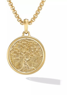 David Yurman Life and Death Duality Amulet in 18K Yellow Gold, 30MM