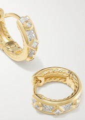 David Yurman Modern Renaissance 18-karat Gold Diamond Hoop Earrings