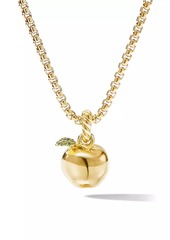 David Yurman NYC Big Apple Amulet in 18K Yellow Gold with Pave Tsavorites
