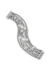 David Yurman sterling silver DY Madison Multi Row pearl chain bracelet