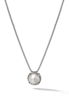 David Yurman sterling silver Petite Chatelaine pearl necklace