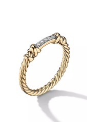 David Yurman Petite Helena Wrap Ring In 18K Yellow Gold