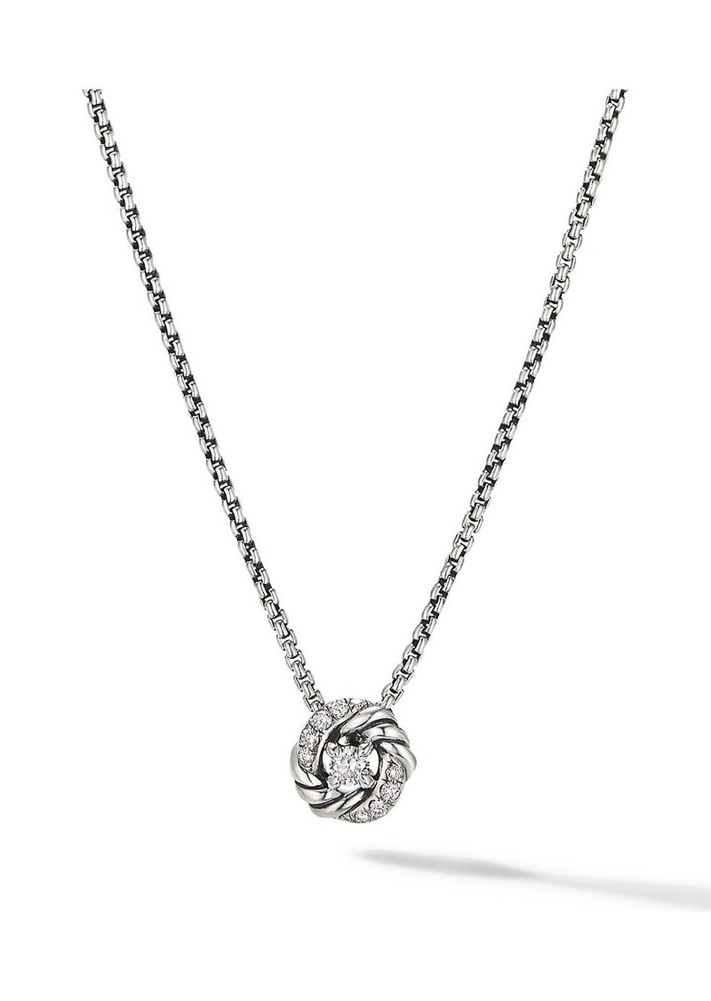 David Yurman Petite Infinity Pendant Necklace With Diamonds