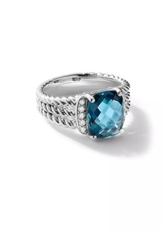 David Yurman Petite Wheaton® Ring With Pavé Diamonds