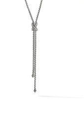 David Yurman Petite X Lariat Y Necklace With Pavé Diamonds