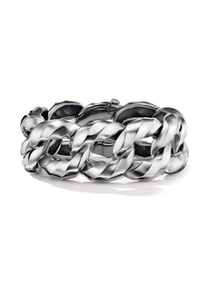 David Yurman sterling silver Cable Edge Curb Chain bracelet