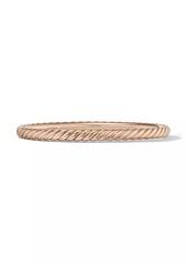 David Yurman Sculpted Cable Bangle Bracelet in 18K Rose Gold