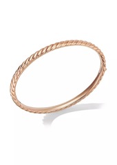 David Yurman Sculpted Cable Bangle Bracelet in 18K Rose Gold