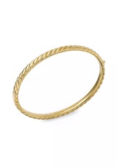 David Yurman Sculpted Cable Bangle Bracelet in 18K Yellow Gold