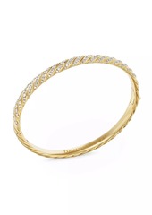 David Yurman Sculpted Cable Bangle Bracelet in 18K Yellow Gold