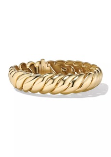 David Yurman Sculpted Cable Bracelet In 18K Yellow Gold