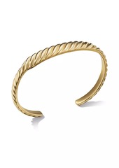 David Yurman Sculpted Cable Contour Cuff Bracelet In 18K Yellow Gold, 9mm