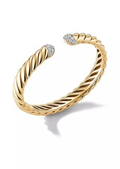 David Yurman Sculpted Cable Cuff Bracelet in 18K Yellow Gold