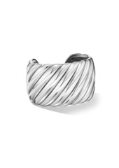 David Yurman Sculpted Cable Cuff Bracelet In Sterling Silver