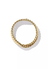 David Yurman Sculpted Cable Double Wrap Bracelet In 18K Yellow Gold
