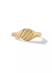 David Yurman Sculpted Cable Micro Pinky Ring In 18K Yellow Gold