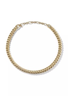 David Yurman Sculpted Cable Necklace in 18K Yellow Gold, 8.5MM
