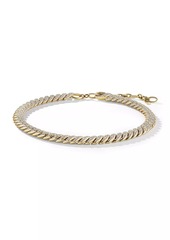 David Yurman Sculpted Cable Necklace In 18K Yellow Gold