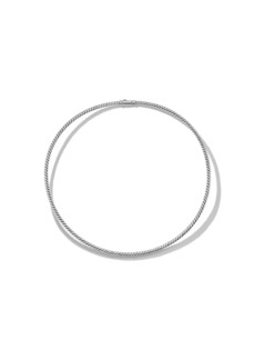 David Yurman Sculpted Cable Necklace In Sterling Silver, 2.6mm