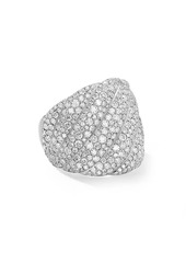 David Yurman Sculpted Cable Ring In 18K White Gold