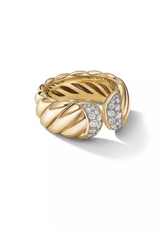David Yurman Sculpted Cable Ring in 18K Yellow Gold