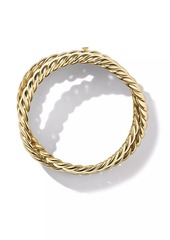 David Yurman Sculpted Cable Triple Wrap Bracelet in 18K Yellow Gold, 8.5MM
