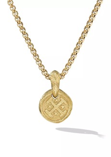 David Yurman Shipwreck Coin Amulet in 18K Yellow Gold, 17MM