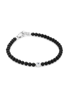 David Yurman Spiritual Beads Black Onyx & Sapphires Evil Eye Bracelet
