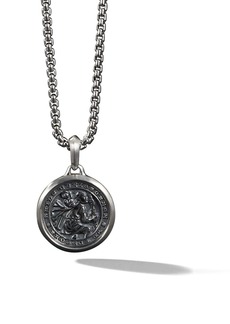 David Yurman sterling silver St. Christopher amulet