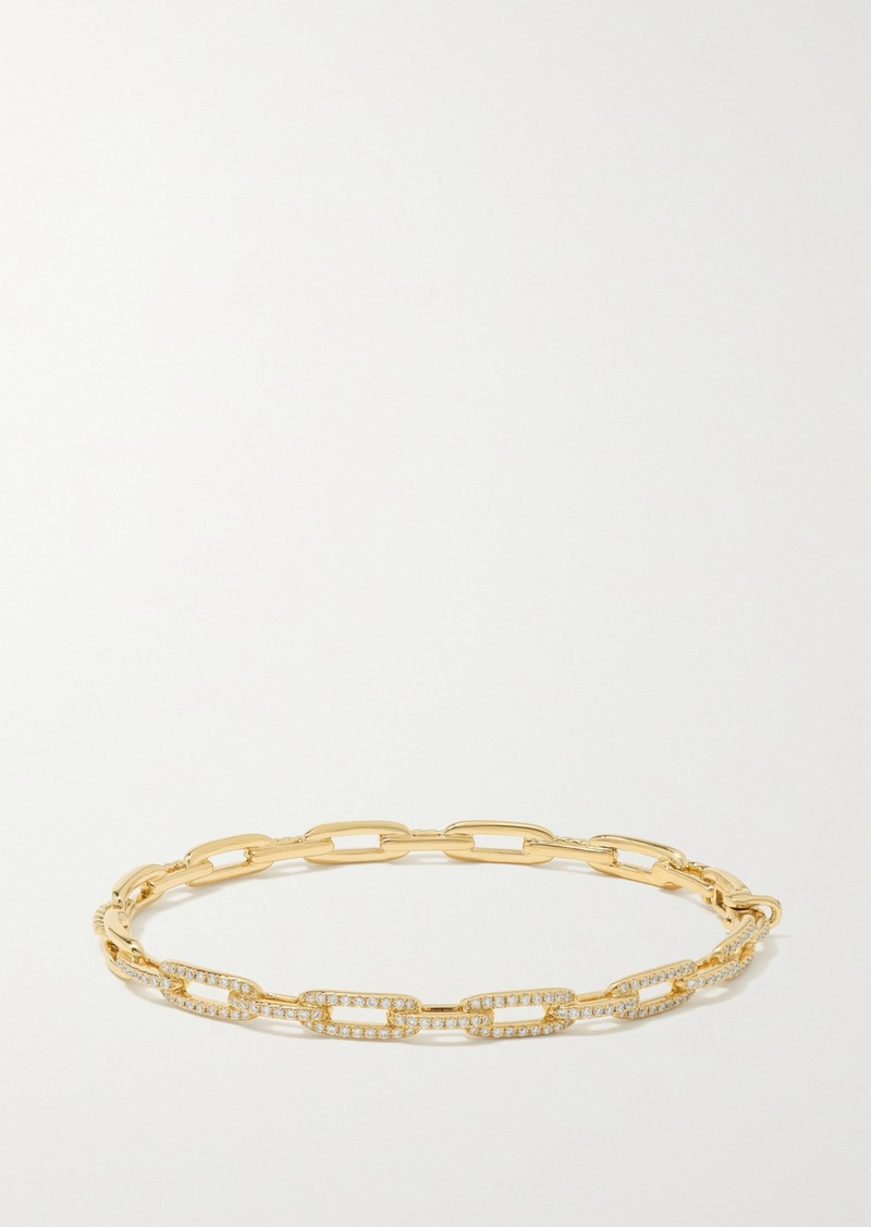 David Yurman Stax 18-karat Gold Diamond Bracelet