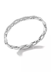 David Yurman Stax Chain Link Bracelet in 18K White Gold