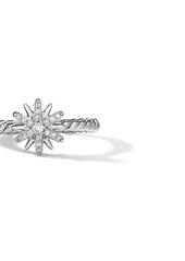 David Yurman sterling silver Petite Starburst diamond ring