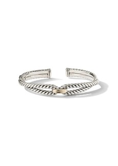 David Yurman 18kt yellow gold and sterling silver Cable Loop bracelet