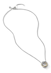 David Yurman 18kt yellow gold and sterling silver Crossover necklace
