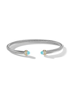 David Yurman 18kt yellow and sterling silver Cable Classics bracelet