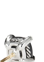 David Yurman sterling silver Petite Chatelaine onyx and diamond stud earrings