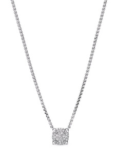 David Yurman sterling silver Petite Chatelaine diamond necklace