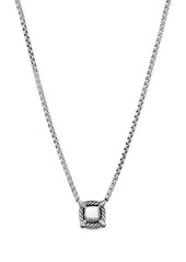 David Yurman sterling silver Petite Chatelaine diamond necklace