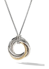 David Yurman 14kt yellow gold and sterling silver Crossover necklace