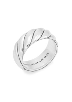 David Yurman Sterling Silver Sculpted Cable Ring