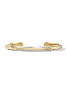 David Yurman Streamline Cuff Bracelet In 18K Yellow Gold